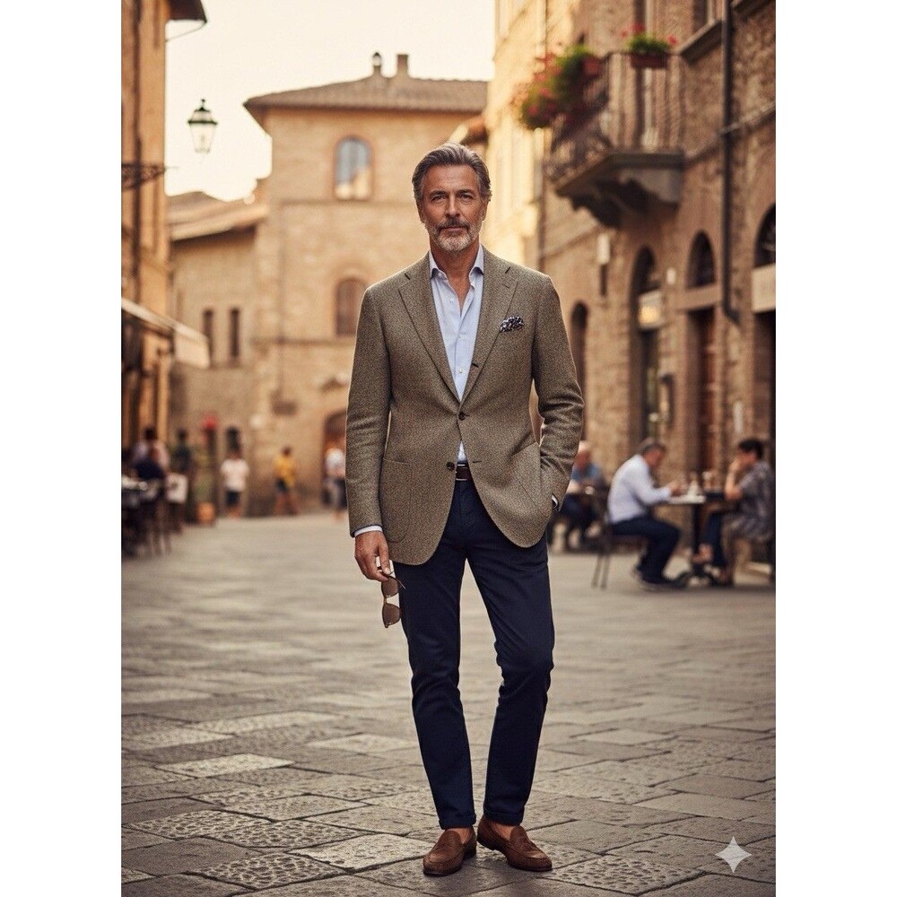 Corneliani Linea Sartoria Sport Coat Blazer 56 8 L EU / US 46L Virgin Wool Italy